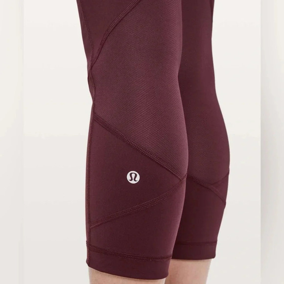 Lululemon Pace Rival Crop *22" Full On Luxtreme in Dark Adobe W6AV0S - Picture 3 of 10